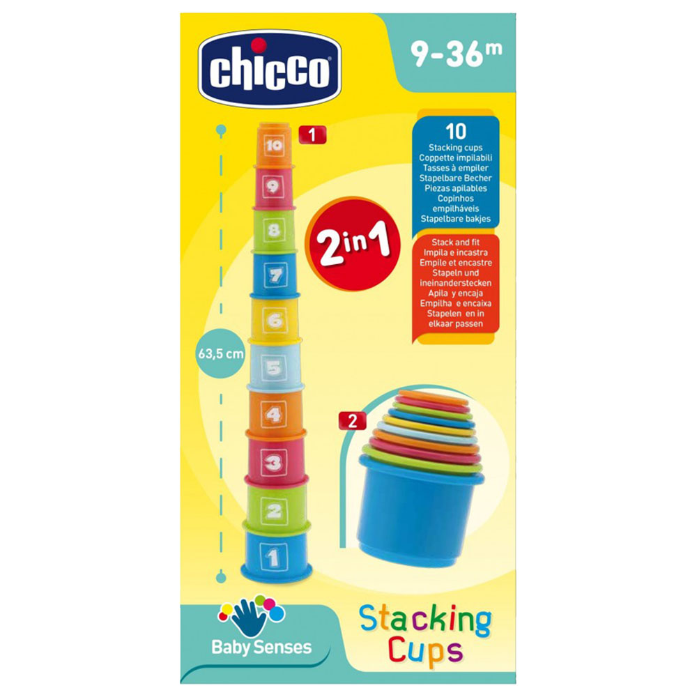 Chicco - Baby Senses Stackable Numbers Baby Toy 6m-36m