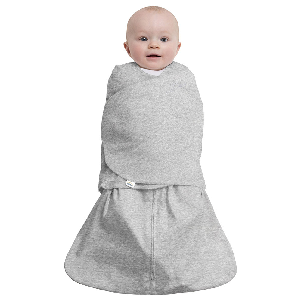 Halo – Sleepsack Swaddle 1.5 Tog 100% Cotton – Heather Grey