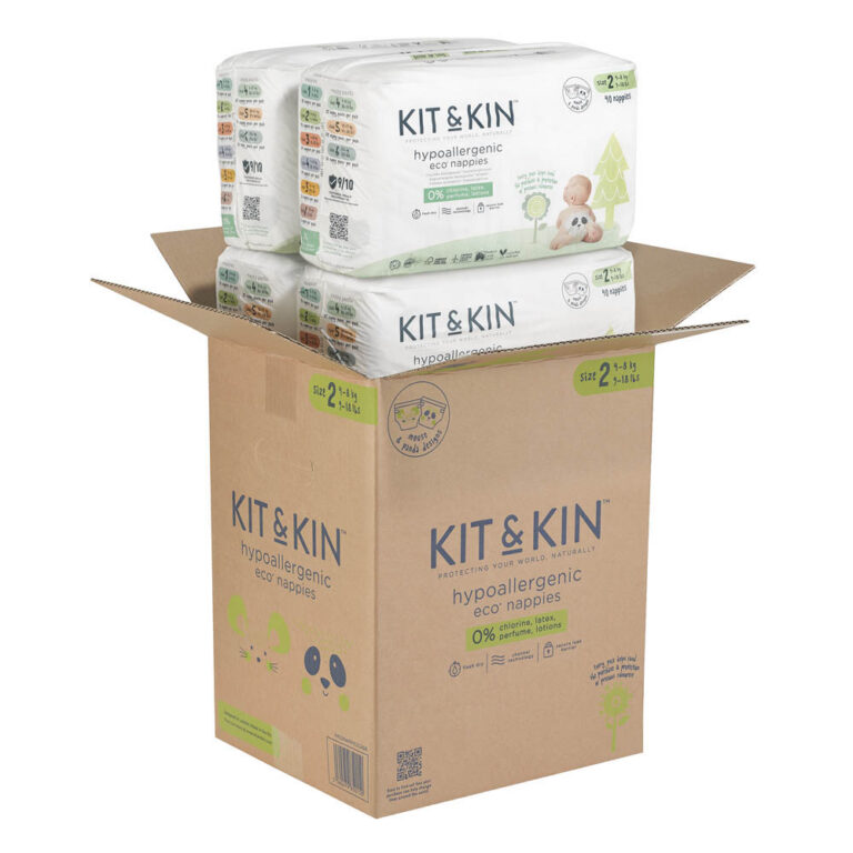 Kit & Kin - Eco Diapers Size 2 - 160 Count (4x40)