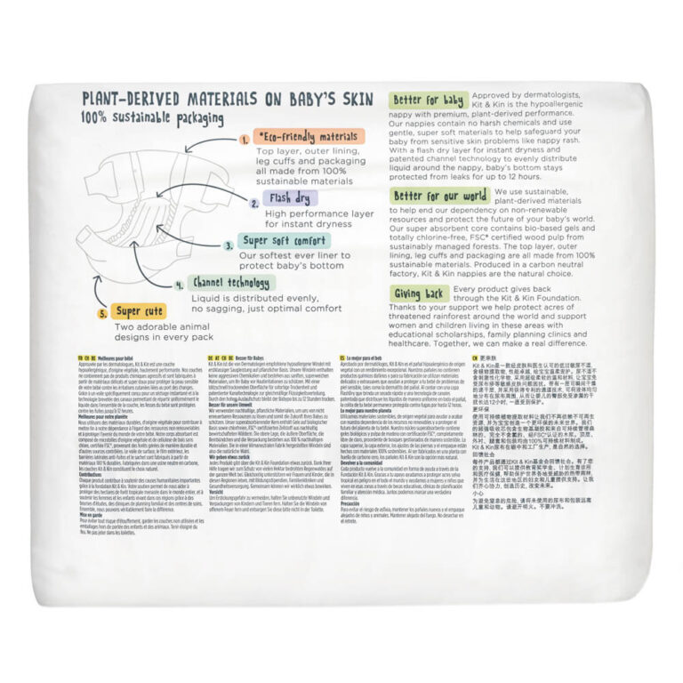 Kit & Kin - Eco Diapers Size 3 6-10kg - 34pcs