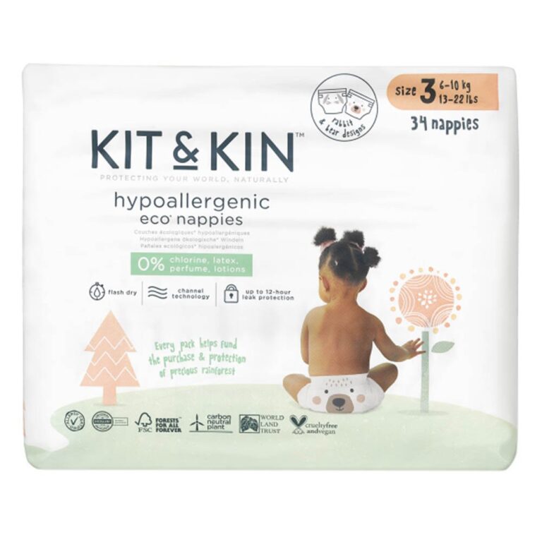 Kit & Kin - Eco Diapers Size 3 6-10kg - 34pcs