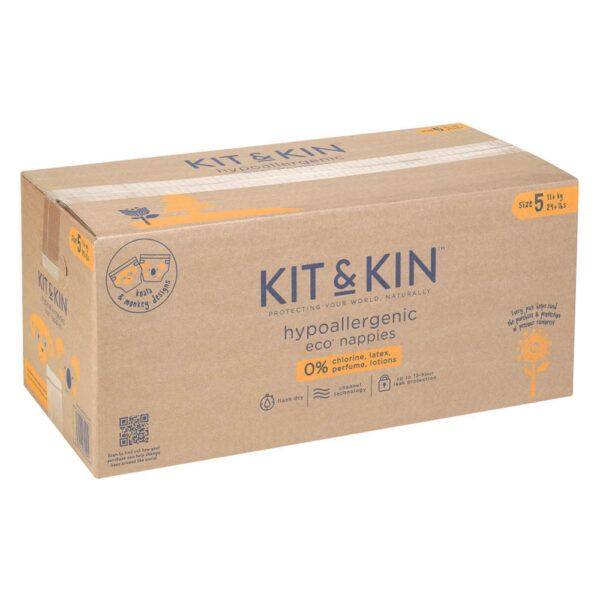 Kit & Kin – Eco Diapers Size 5 11+kg 120pcs Pack Of 4