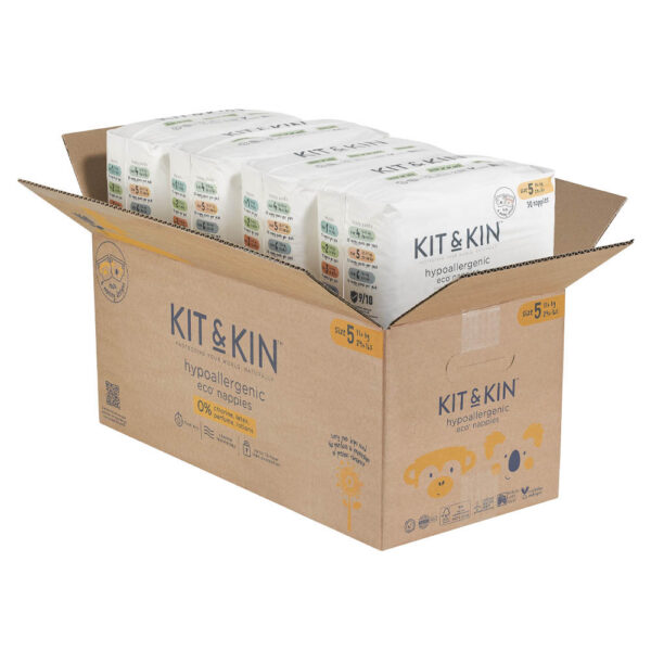 Kit & Kin – Eco Diapers Size 5 11+kg 120pcs Pack Of 4