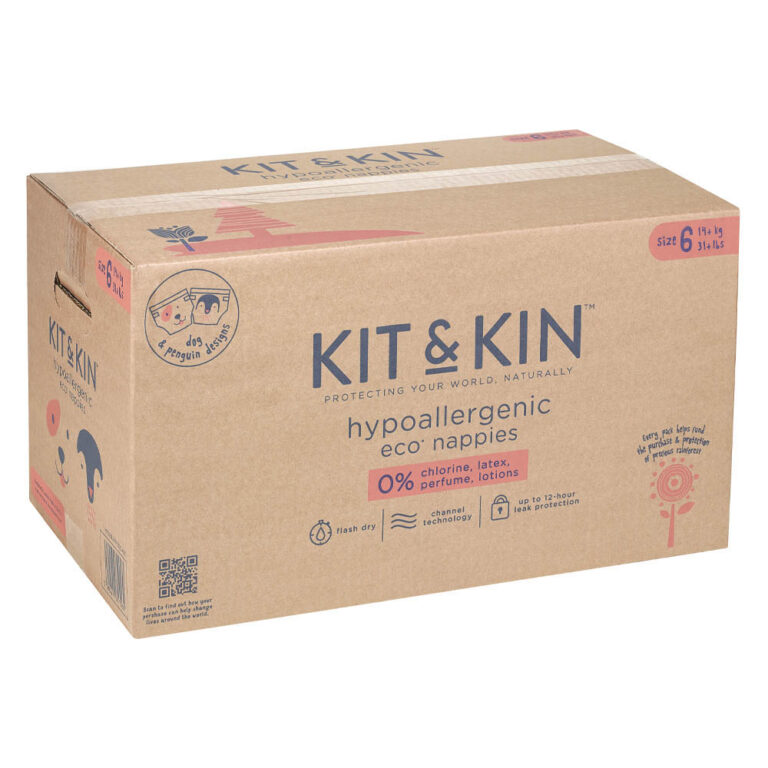 Kit & Kin - Eco Diapers Size 6 14+kg 104 Count Pack Of 4