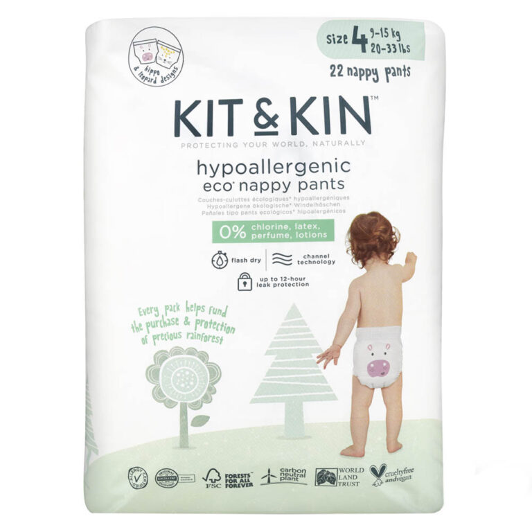 Kit & Kin - Pull Up Diapers Size 4 9-15kg 132pcs Pack Of 6
