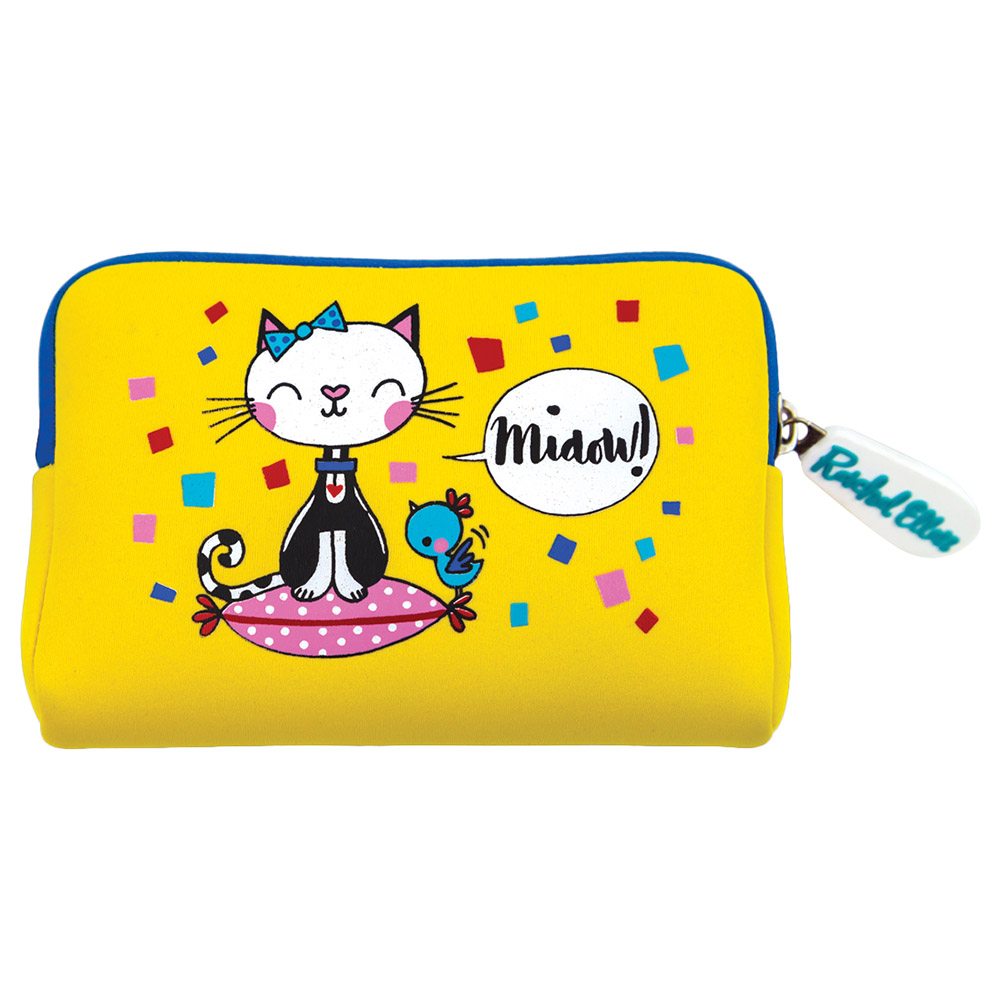 Rachel Ellen Designs - Neoprene Purse - Miaow!/Cat