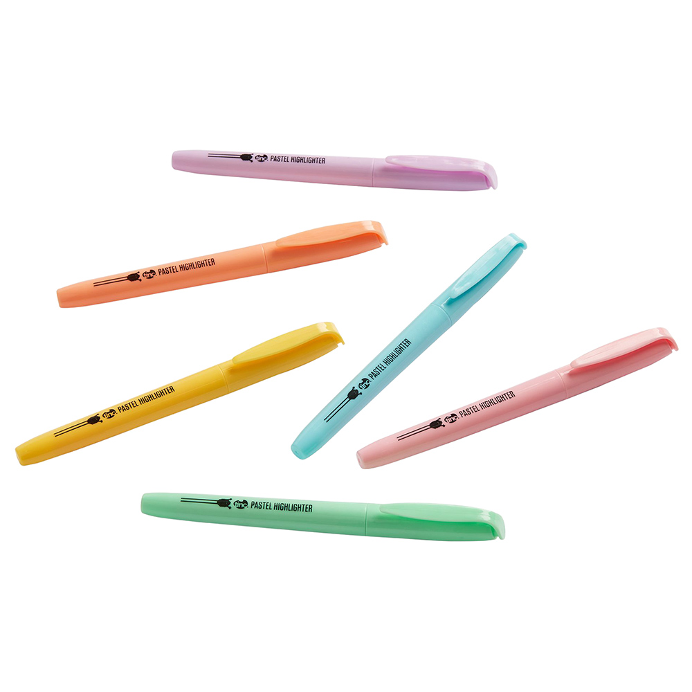 Tinc - Set of 6 pastel hi-lighters
