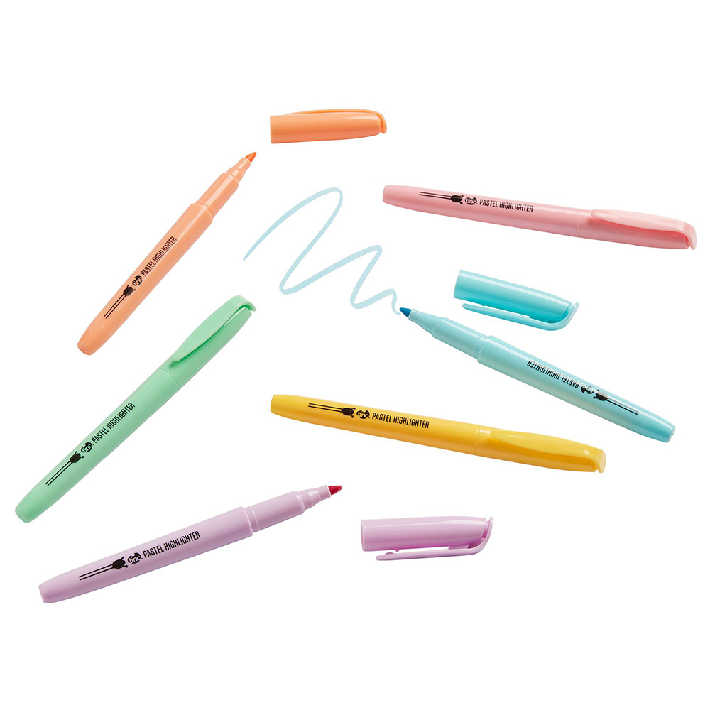 Tinc - Set of 6 pastel hi-lighters
