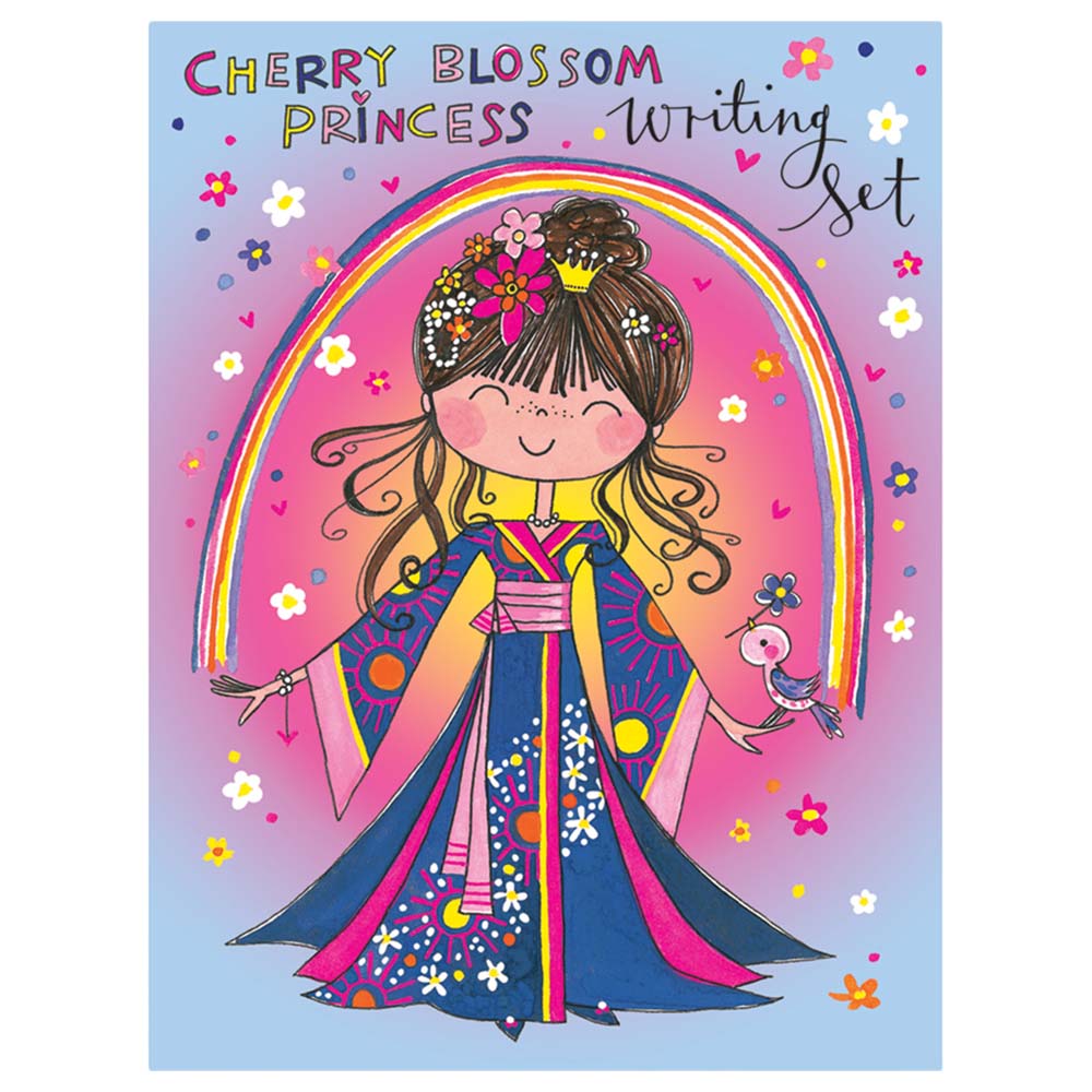 Rachel Ellen Designs -Writing Set Wallet - Cherry Blossom Princess
