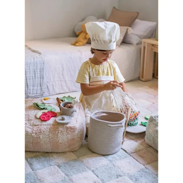 Lorena Canals – Play Basket Washing Machine – Washable Cotton Storage & Pretend Laundry Toy for Kids