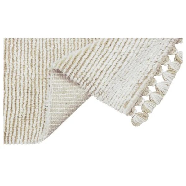 Lorena Canals Woolable Rug Koa – Sandstone Washable Wool Rug for Kids’ Room & Home Décor