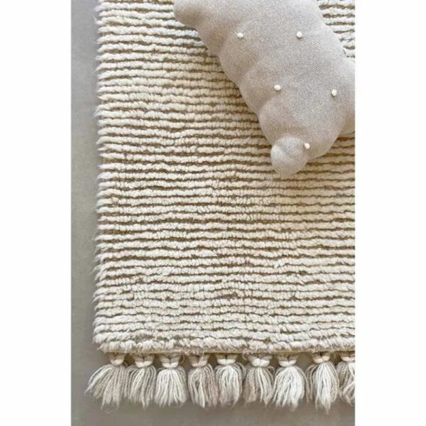 Lorena Canals Woolable Rug Koa – Sandstone Washable Wool Rug for Kids’ Room & Home Décor