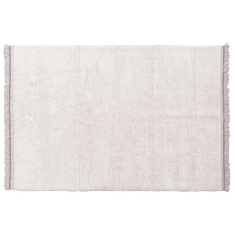 Lorena Canals Woolable Rug Steppe Sheep White XL – Washable Wool Area Carpet for Living Room & Bedroom