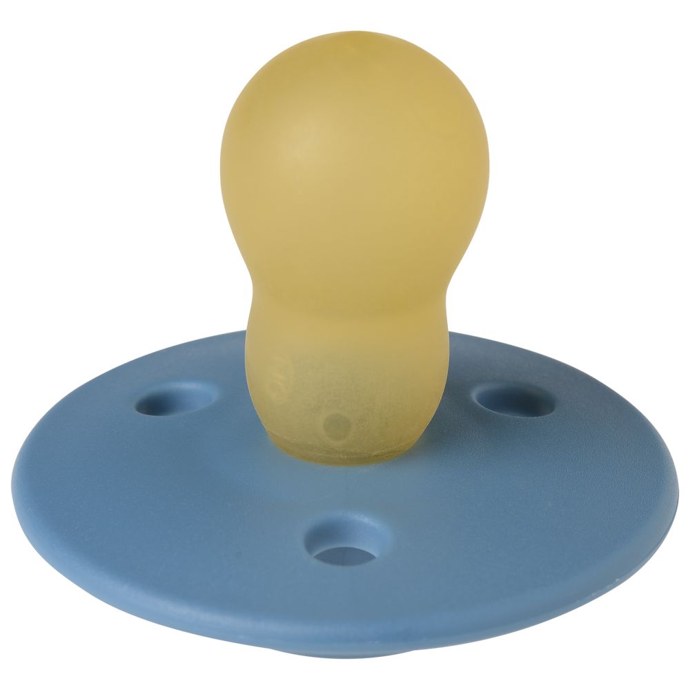 Mininor - Round Pacifier Latex 0M - Nordic Sky Blue - 2pcs