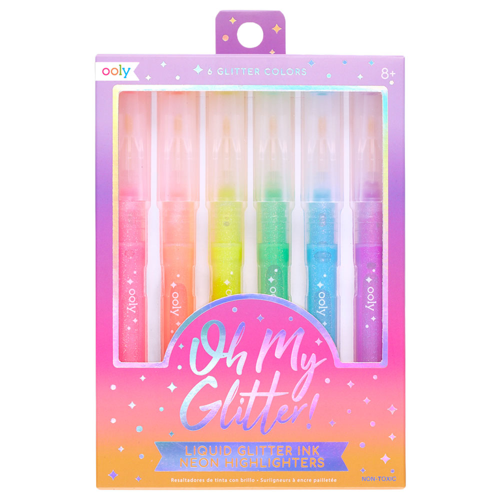 Tinc - Set Of 6 Glitter Edge Pens