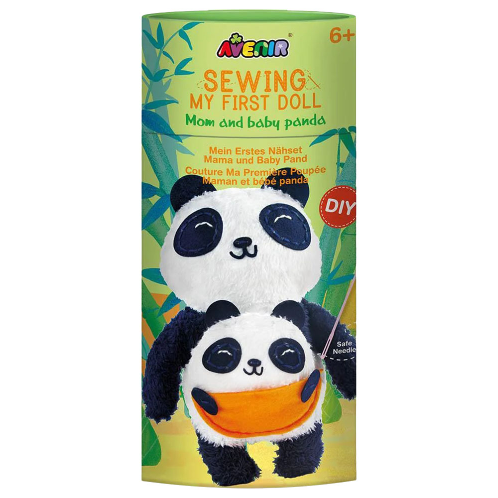 Avenir Sewing My First Doll - Mom & Baby Panda Kit