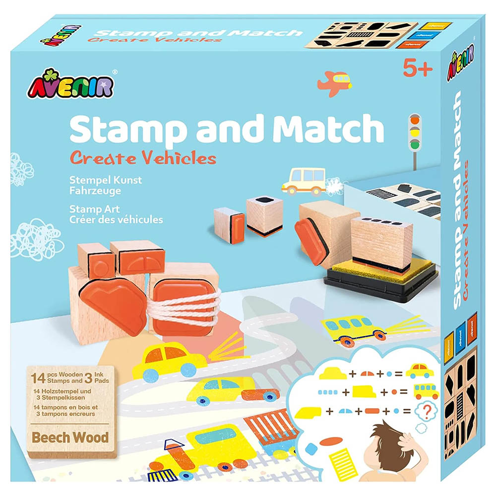 Avenir - Stamp and Match - Create Vehicles