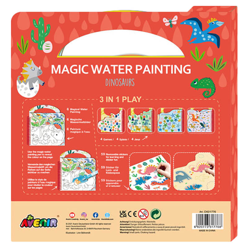 Avenir - Magic Water Painting – Dinosaur