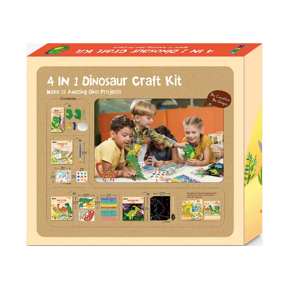 Avenir - 4 in 1 Dinosaur Craft Kit