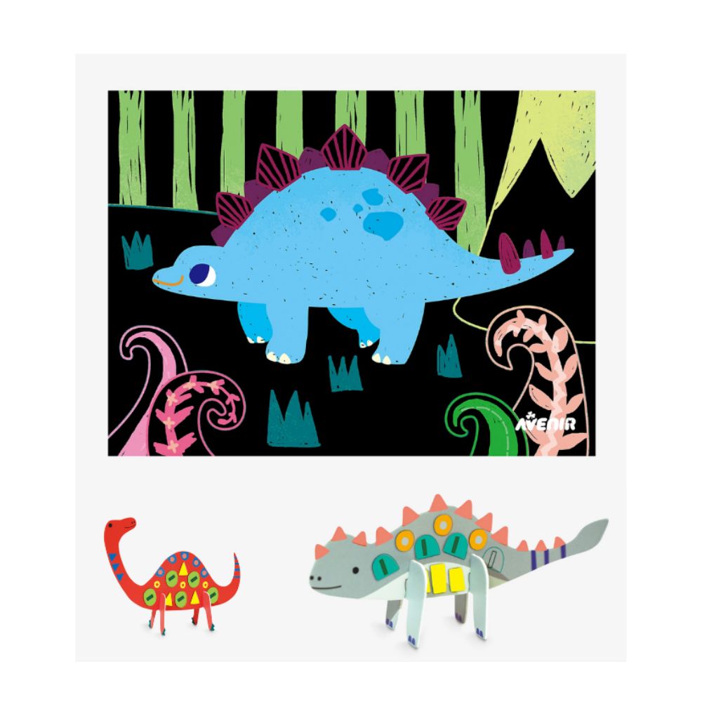 Avenir - 4 in 1 Dinosaur Craft Kit