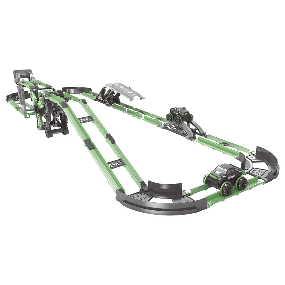 D-Power – Ultimate Stunt Car Track – 99pc Set