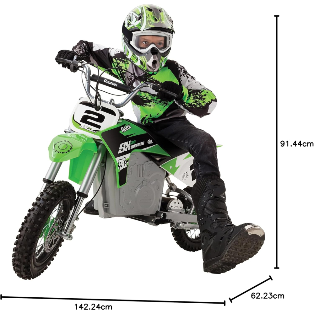 Razor Motorbike Dirt Rocket SX500 McGrath Scooter – Green
