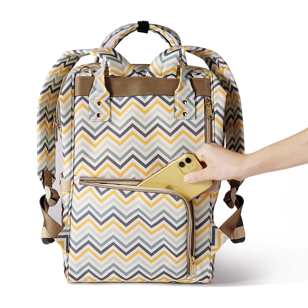 Teknum – Stroller & Diaper Bag – Yellow Wave