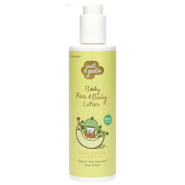 Just Gentle - Organic Baby Face & Body Lotion - Melon Scent