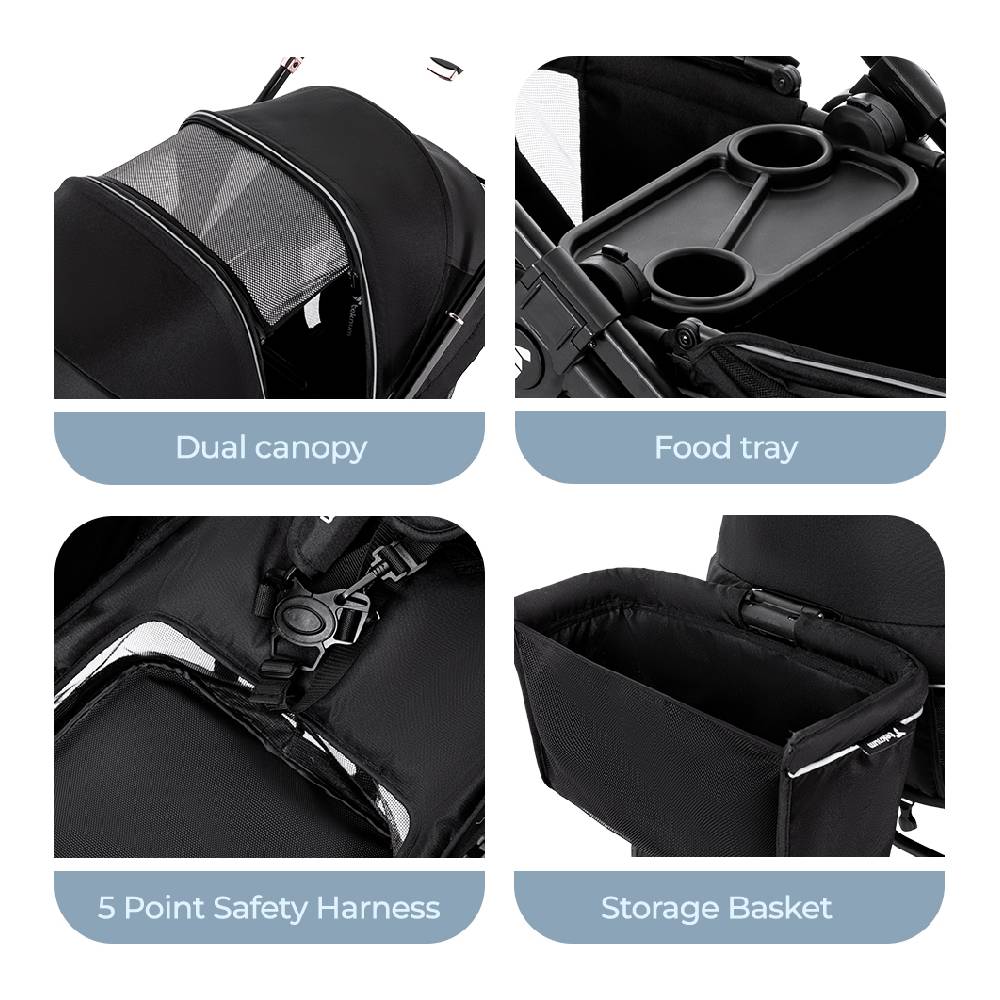 Teknum – Reversible Wagon Stroller – Graphite Black