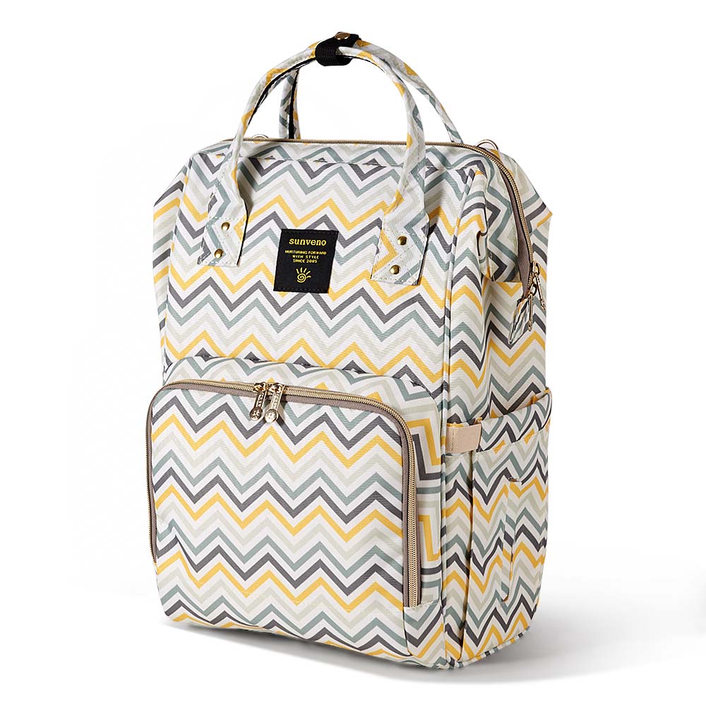 Teknum – Stroller & Diaper Bag – Yellow Wave