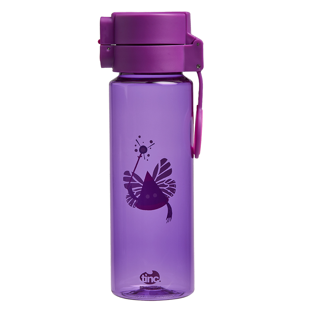 Tinc - Ooloo Flip and Clip Water Bottle - Purple