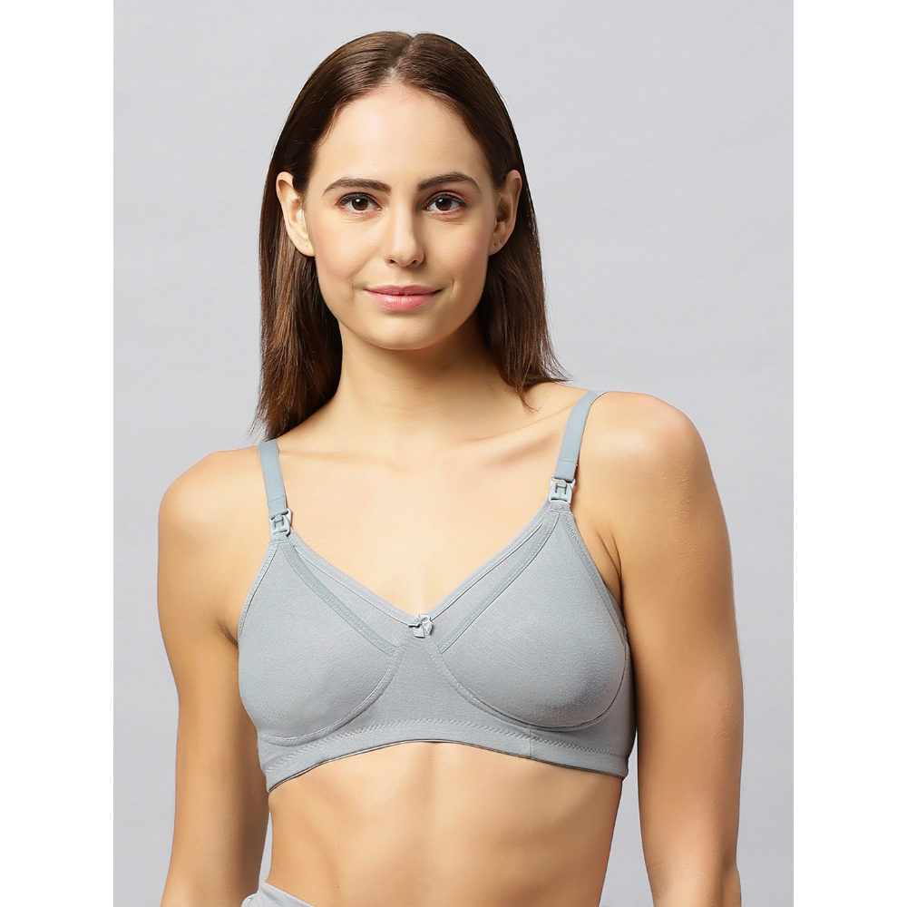 Tummy – 2pc-Set – Women Maternity Set Of Panty And Bra – Grey_XXL-XXXL