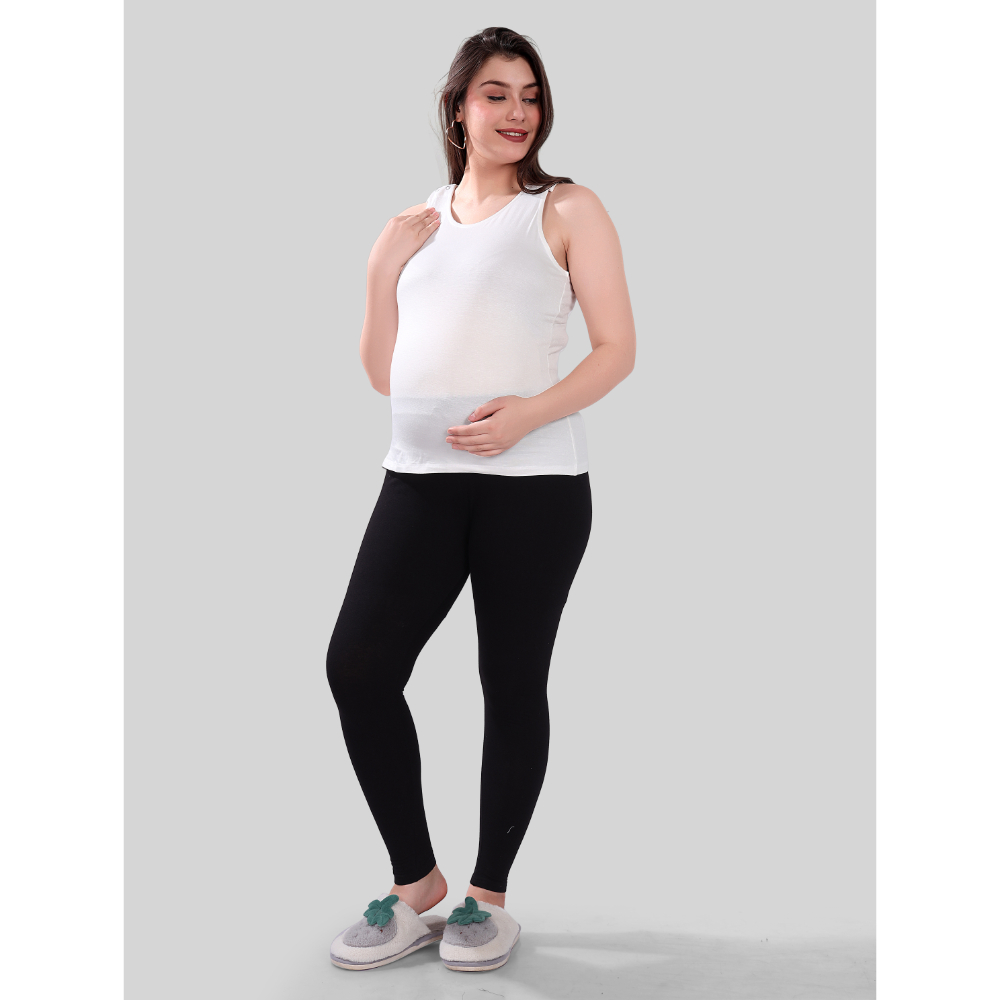 Tummy – Maternity And Nursing Tank Top – White_L