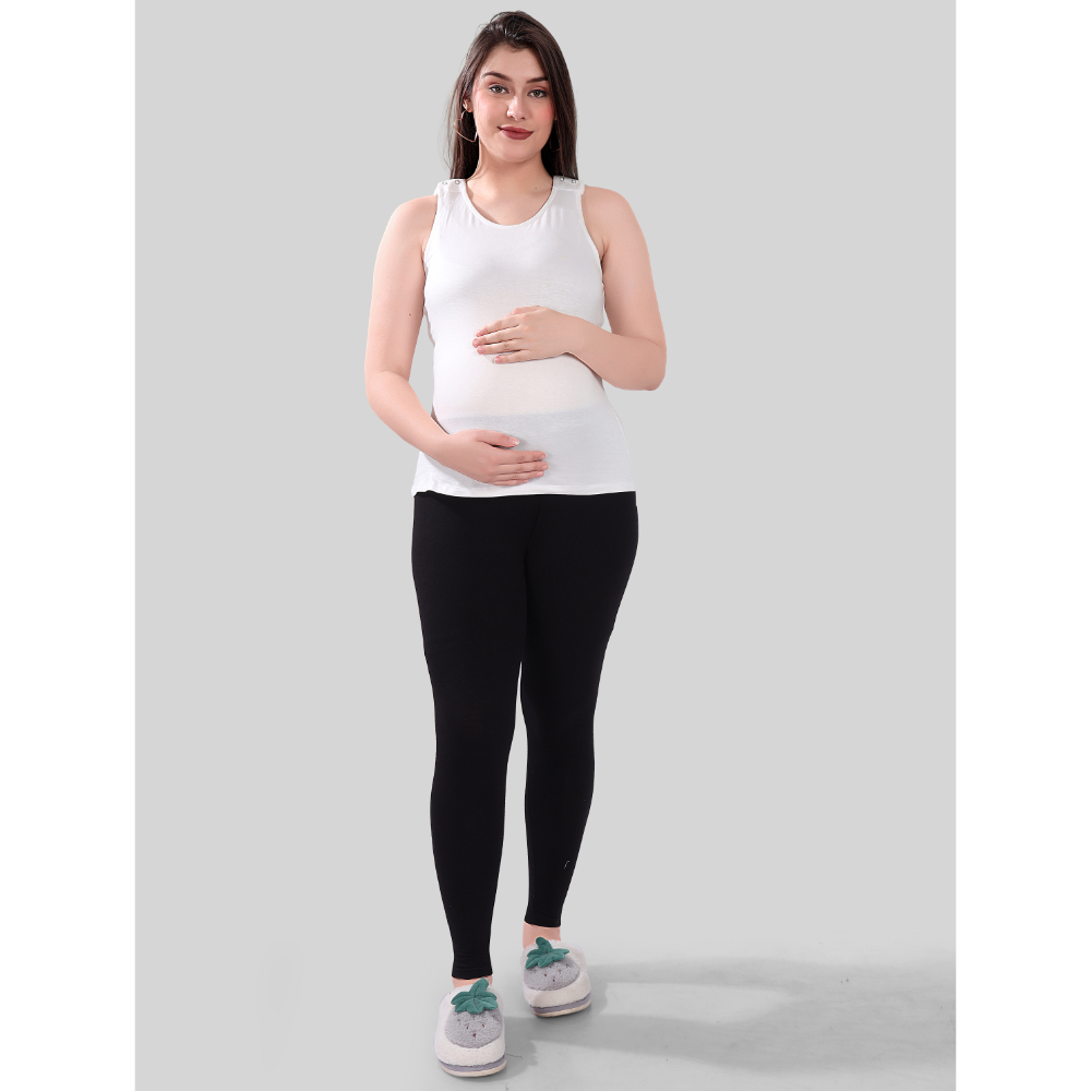 Tummy – Maternity And Nursing Tank Top – White_L