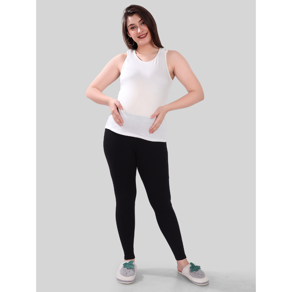 Tummy – Maternity And Nursing Tank Top – White_L