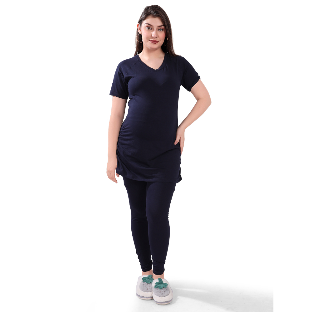 Tummy – Maternity T-Shirt – Blue_L