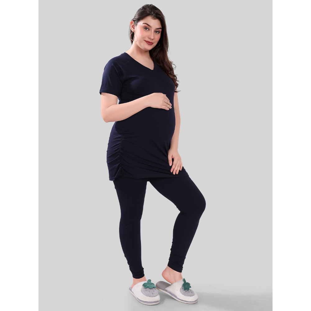Tummy – Maternity T-Shirt – Blue_L