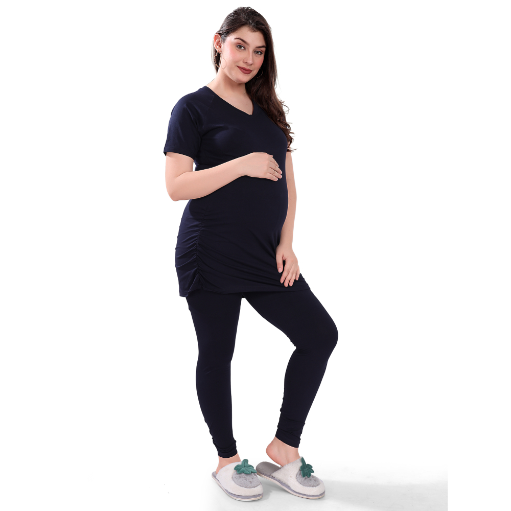 Tummy – Maternity T-Shirt – Blue_L