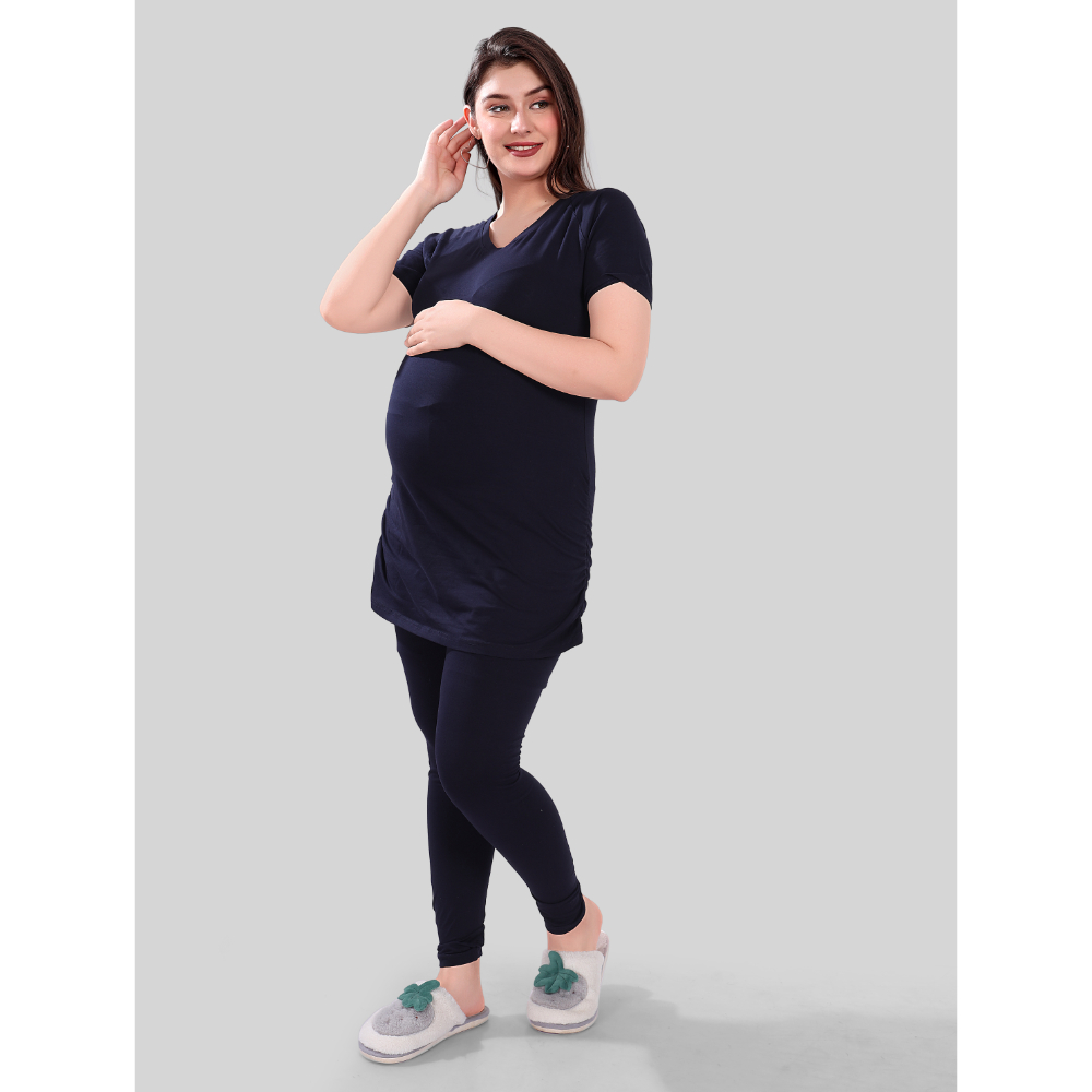 Tummy – Maternity T-Shirt – Blue_L