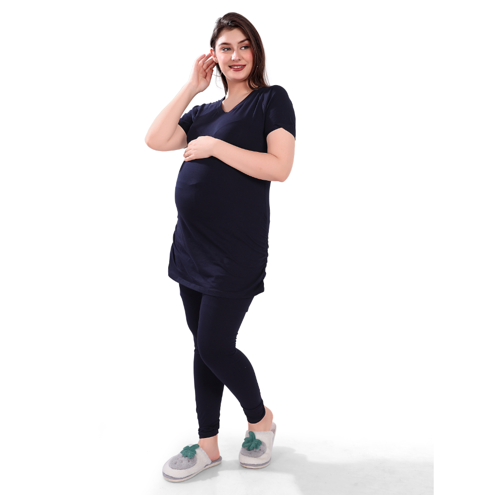 Tummy – Maternity T-Shirt – Blue_L