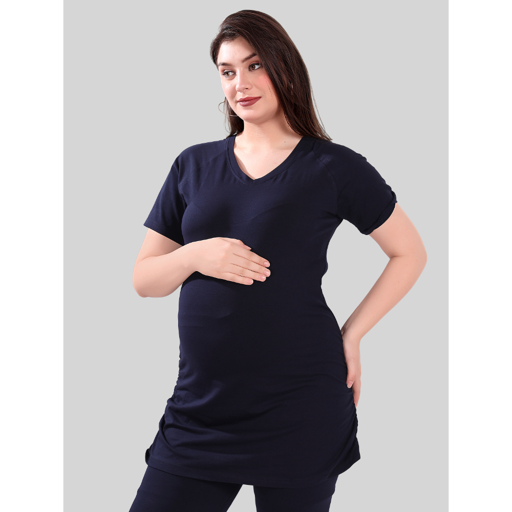 Tummy – Maternity T-Shirt – Blue_L