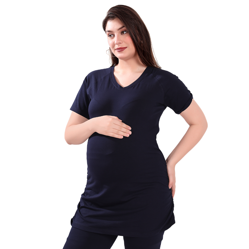 Tummy – Maternity T-Shirt – Blue_L