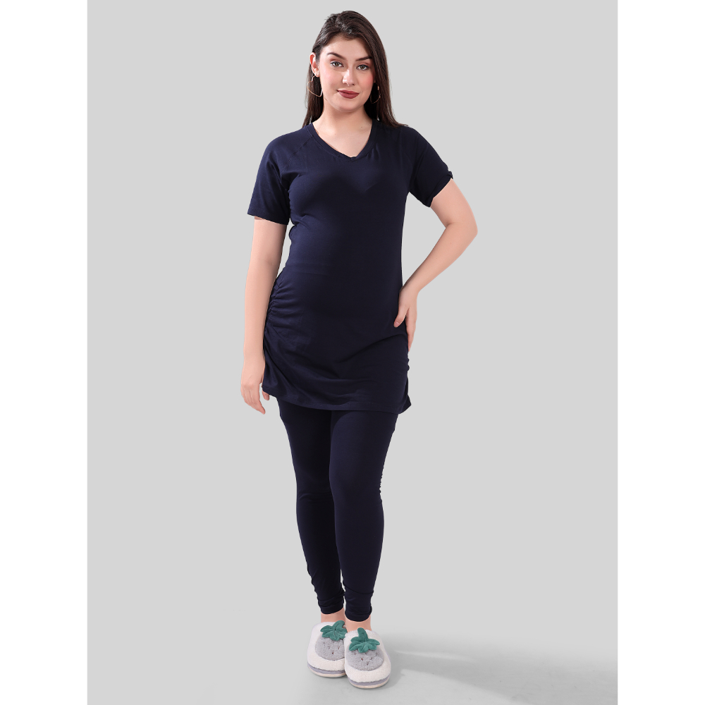 Tummy – Maternity T-Shirt – Blue_L