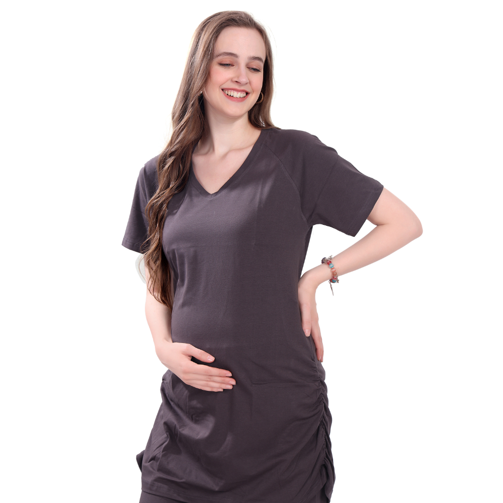 Tummy - Maternity Basic T-Shirt - Black_M-L