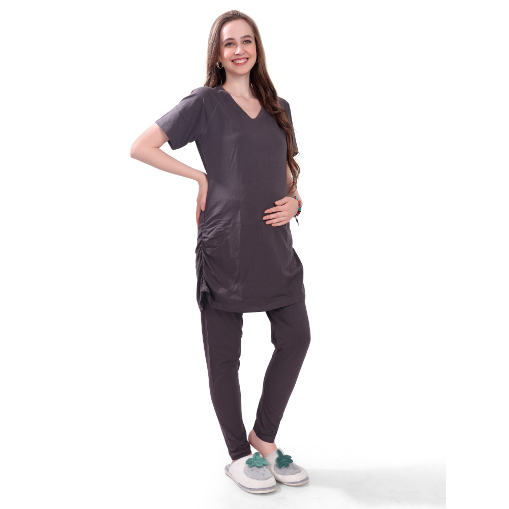 Tummy – Maternity Basic T-Shirt – Black_M-L
