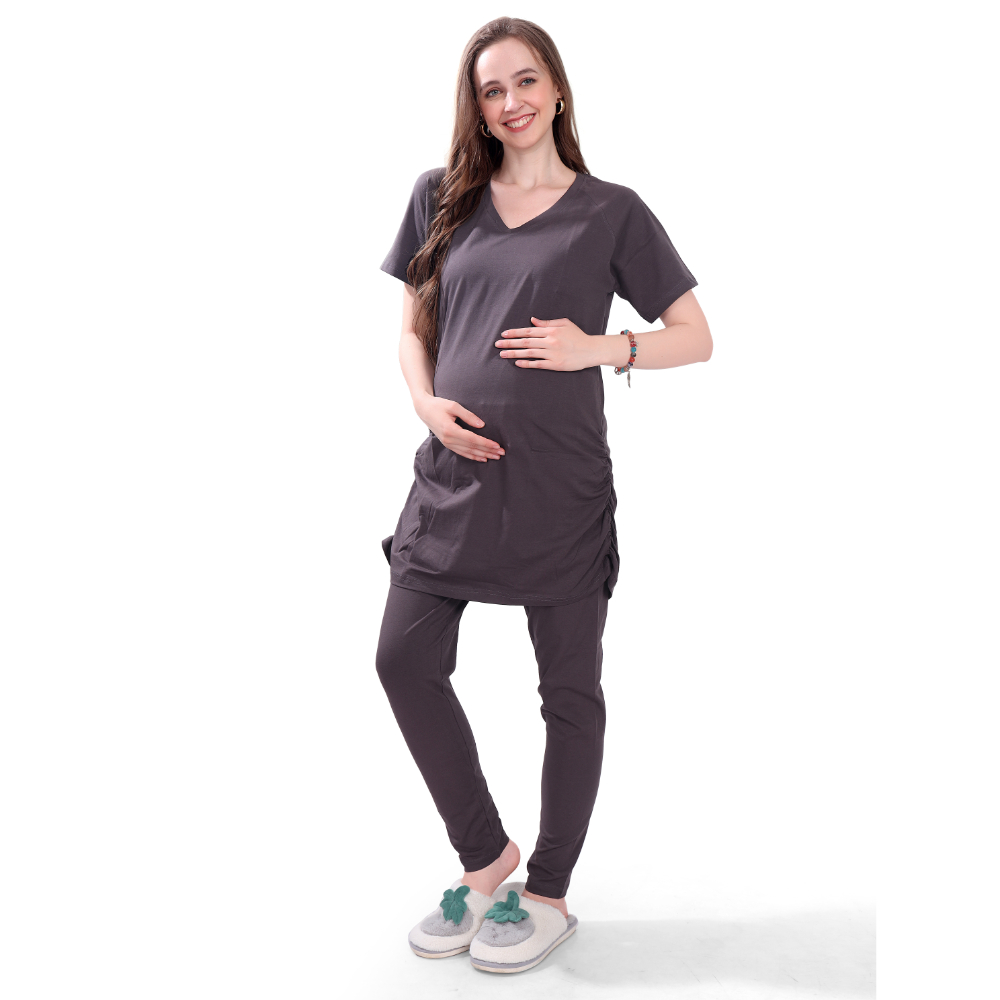 Tummy – Maternity Basic T-Shirt – Black_M-L
