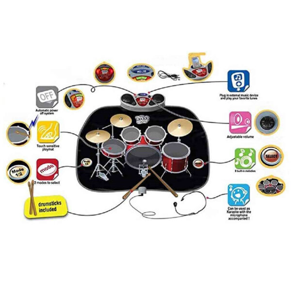UKR – Drum Playmat – Black