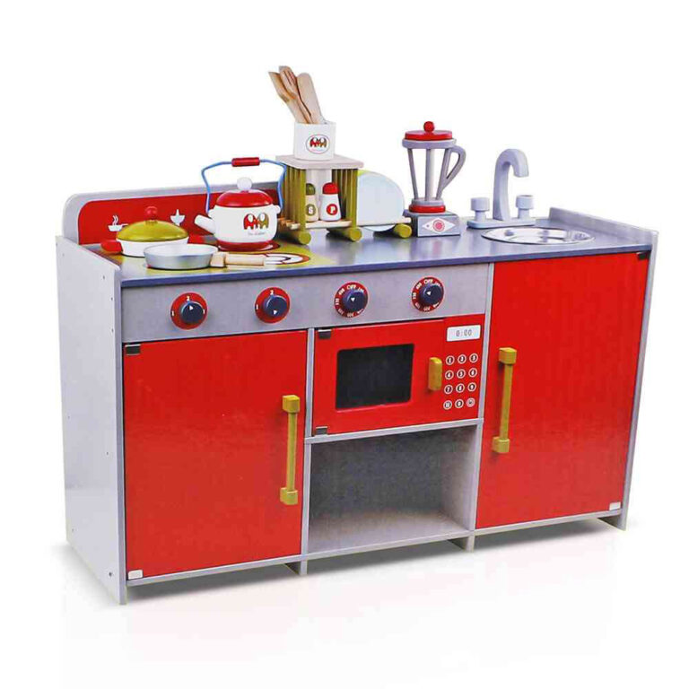 UKR - European Kitchen Red Wooden - Red