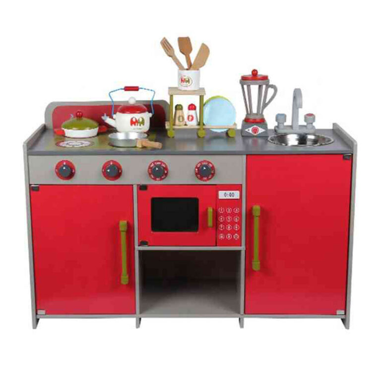 UKR - European Kitchen Red Wooden - Red