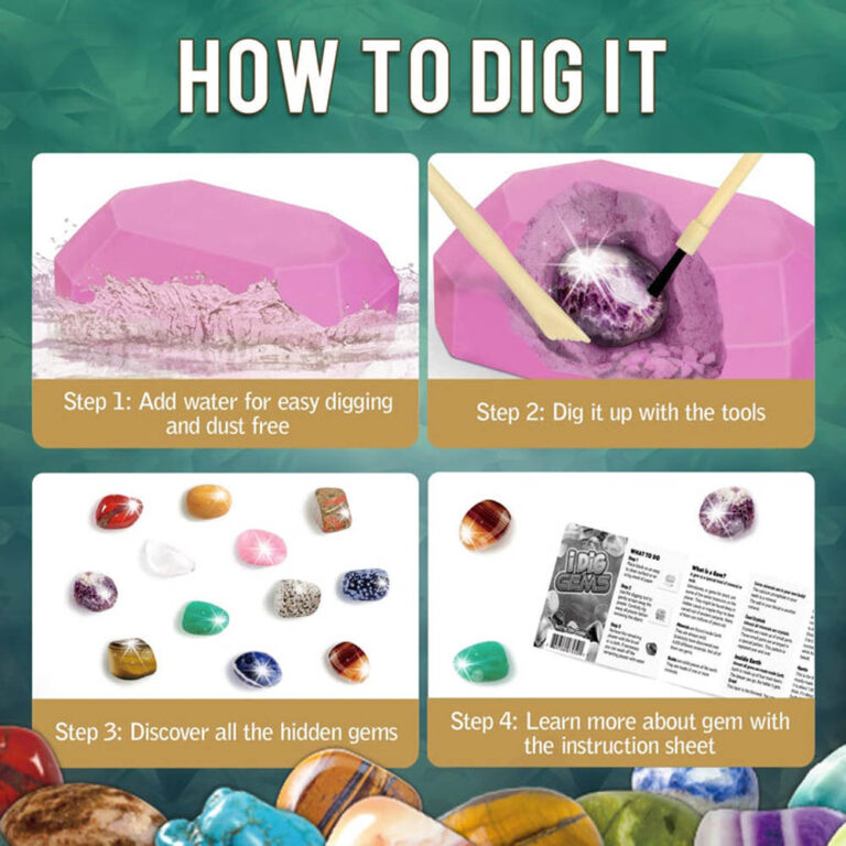 Ukr - I Dig Gems 12Pcs